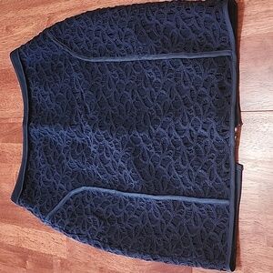 Reiss Navy Lace Pencil Skirt
